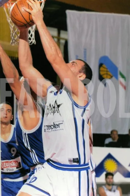 Altes Pressefoto Basketball, Italien, Andrea Camata, 2001, Druck