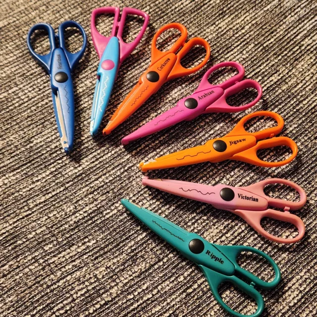 Mr. Pen- Craft Scissors Decorative Edge, 6 Pack, Craft Scissors, Zig Zag Scissors, Decorative Scissors, Scrapbooking Scissors, Fancy Scissors, Scisso