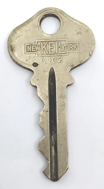 Cerraduras de repuesto vintage Key KEIL New York A 102 Appx 1-7/8" Steampunk