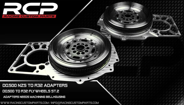 DQ500 Adapter +Machining + flywheel stage 2  for R32 R36 3.2 3.6 Audi VW Engine