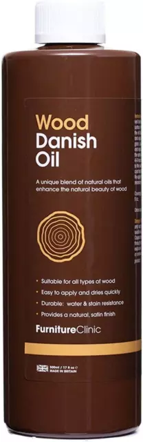 Olio Danese per Legno 500Ml - Olio Premium per Esaltare La Bellezza Naturale Di