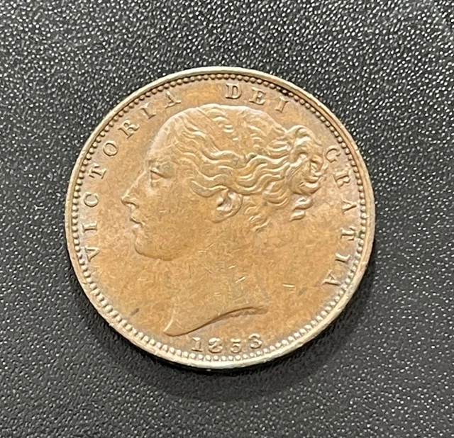 Great Britain 1853 (No Colon) Farthing Coin