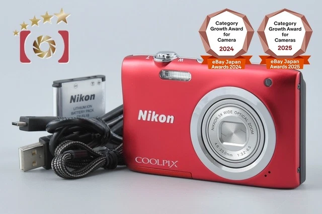 NIKON COOLPIX A100 Roja Excelente Estado EUR 175,66 - PicClick ES