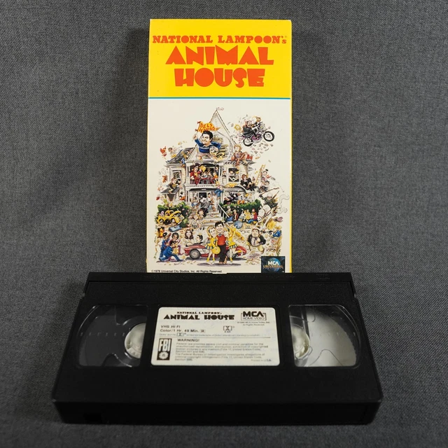 VINTAGE NATIONAL LAMPOON'S Animal House VHS Tape Hi-Fi Movie MCA