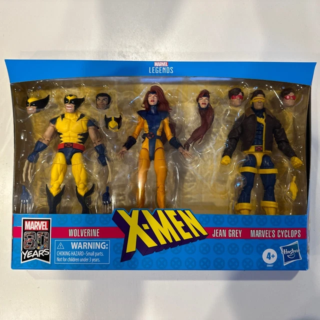2019 Marvel Legends X-Men Jean Grey Wolverine Cyclops 6" Figure 3 Pack Brand New