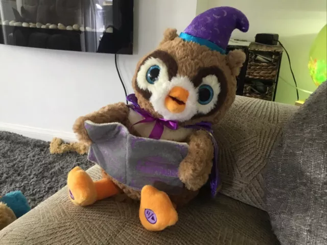 Cuddle Barn Octavius The Storytelling Owl Animated Plush soft Toy