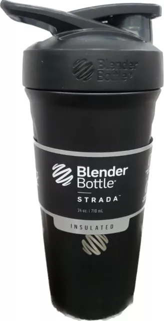 Blender Bottle Strada Twist 24 oz. Agitador aislado de acero inoxidable con parte superior de bucle