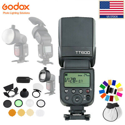 US Godox TT600 2.4G HSS Flash Speedlite+S-R1 Adapter Ring+AK-R1 Accessories Kit