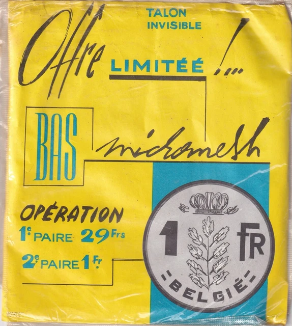Lot De 2 Paires De Bas Nylon Vintage Isabella - Taille 9 - Fabriqué En Italie - Neuf Avec étiquettes