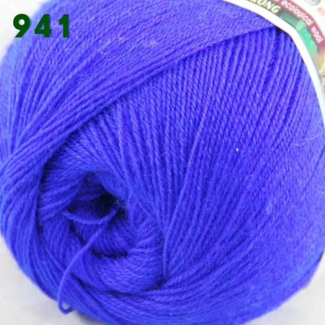Sale 1 Ballsx50gr LACE Rugs Acrylic Wool Cashmere Hand Crochet Knitting Yarn 941