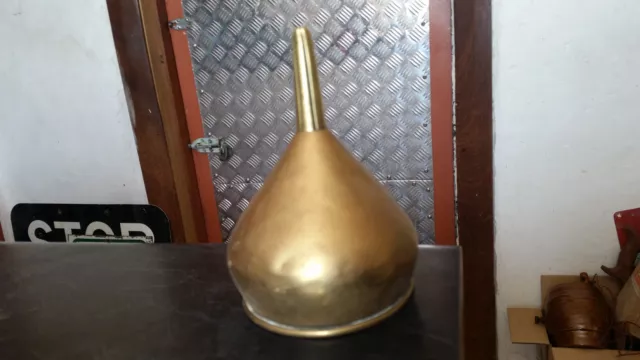 vintage brass funnel