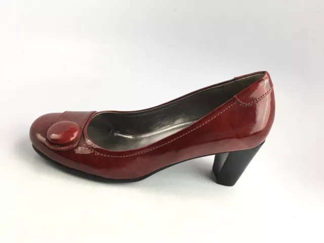 Ecco Hanna Womens EU 40 US 9 9.5 Red Patent Leather Pumps Classic Comfort Shoes