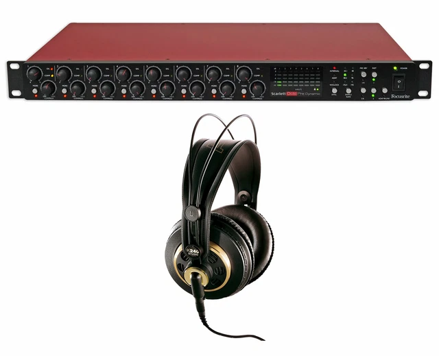 FOCUSRITE SCARLETT OCTOPRE Dynamic ADAT 8Channel Mic Preamp+ADAT+AKG