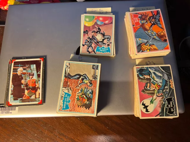 1966 Topps Batman Red/Black/Blue Bat & Riddler/Puzzle/Orange Back Pick From List