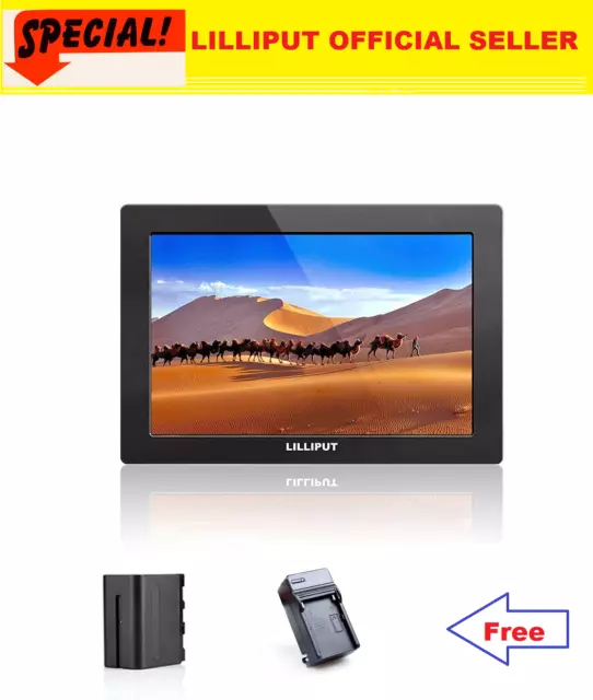 LILLIPUT Q7 Full HD Sdi HDMI Kreuz Umwandlung Video Kamera Camcorder F970 Batter