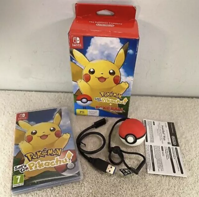NINTENDO SWITCH POKEMON Let's Go Pikachu Pokeball Plus Edition Boxed