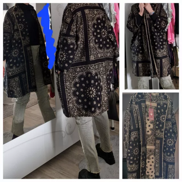 Carla Giannini  Sakko Jacket Mantel Übergangsjacke 💥Neu NP 99€ Paisley Boho