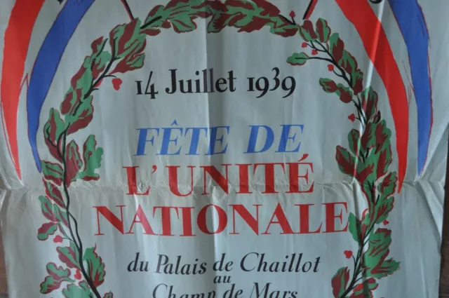Affiche la fête de l’unité nationale 1939 3