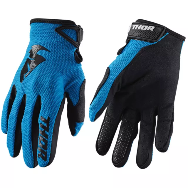 2022 Thor Sector Motocross Mx Bike Gloves Adult - Blue