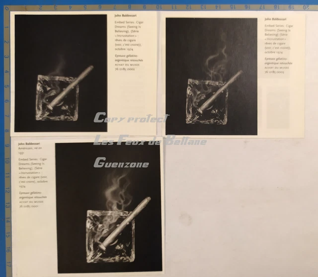 CIGAR DREAMS JOHN BALDESSARI photo document clipping