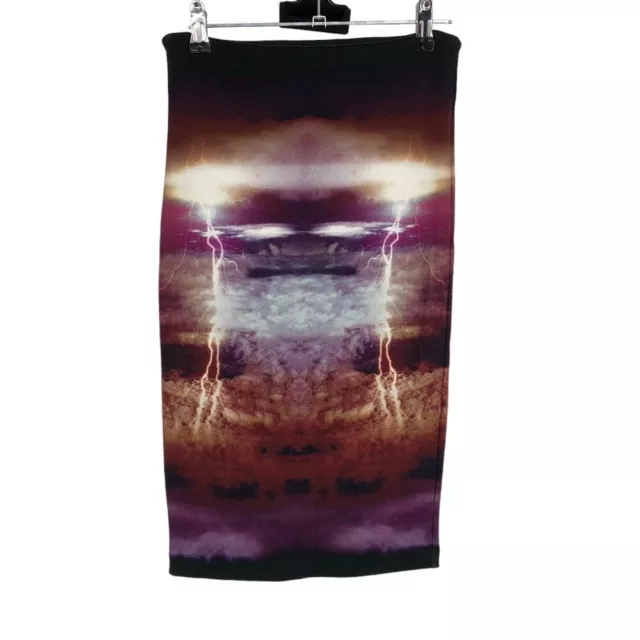 McQ by Alexander McQueen Lightning Knee length Tube Skirt Size XS