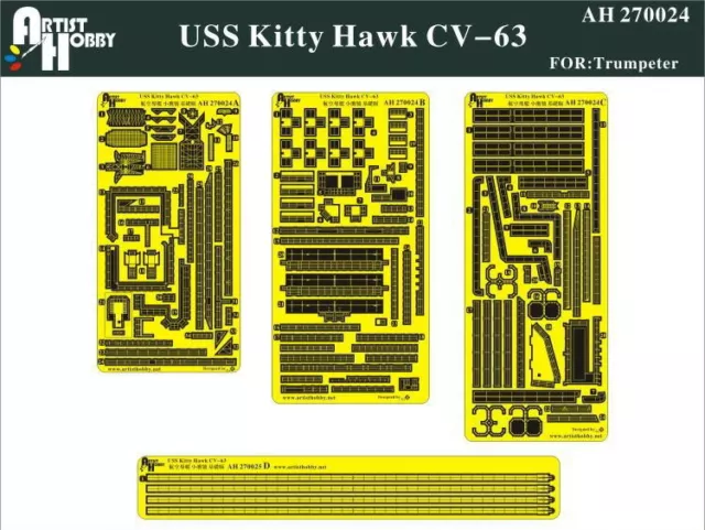 Artist Hobby 1/700 USS Kitty Hawk CV-63 Aircraft Carrier for Trumpeter AH 270024