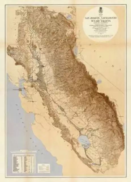 Map of The San Joaquin, Sacramento and Tulare Valleys, 1873 > California Irrigat