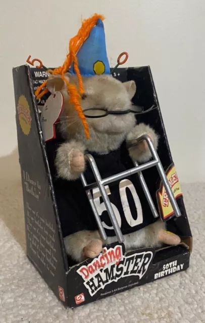 Gemmy Dancing Hamster 50Th Birthday Animated Singing Toy- NEW IN BOX RARE 