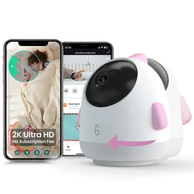 Baby Monitor with Camera and Audio, 2K Smart Baby Camera Monitor With