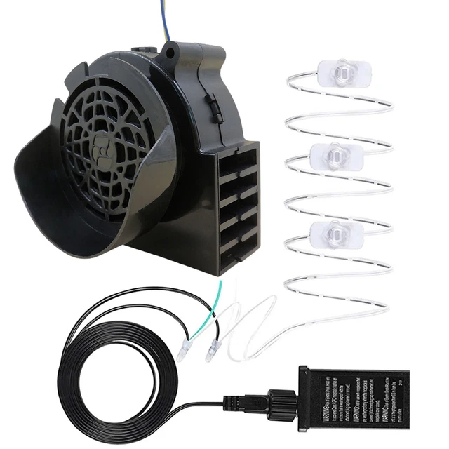 Gebläseteile Ersatzlüfter Kit Avec 3 Leds Lig Moteur Noir Set Outils