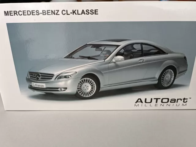 Autoart Millenium Mercedes Benz CL Klasse 1/18 Silber in OVP