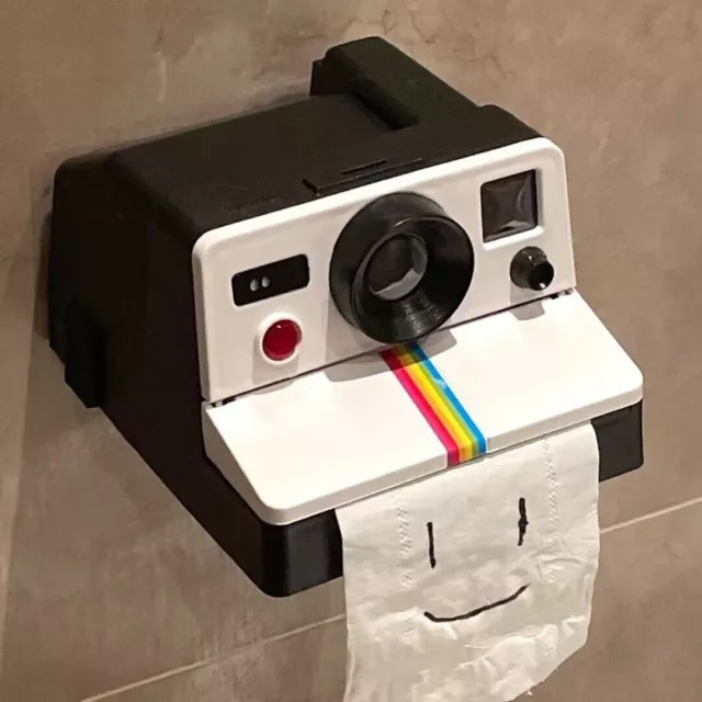 Retro Polaroid Vintage Camera Shape Toilet Paper Roll Holder Tissue Box