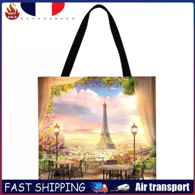 eiffel tower linen bag FR