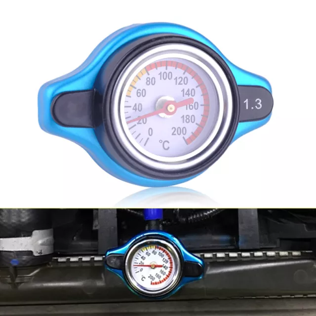 1.3 Bar Car Thermo Thermostatic Radiator Cap Cover Water Temperature Gauge