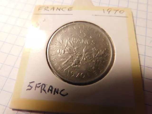 France 5 Francs  1970 #  550