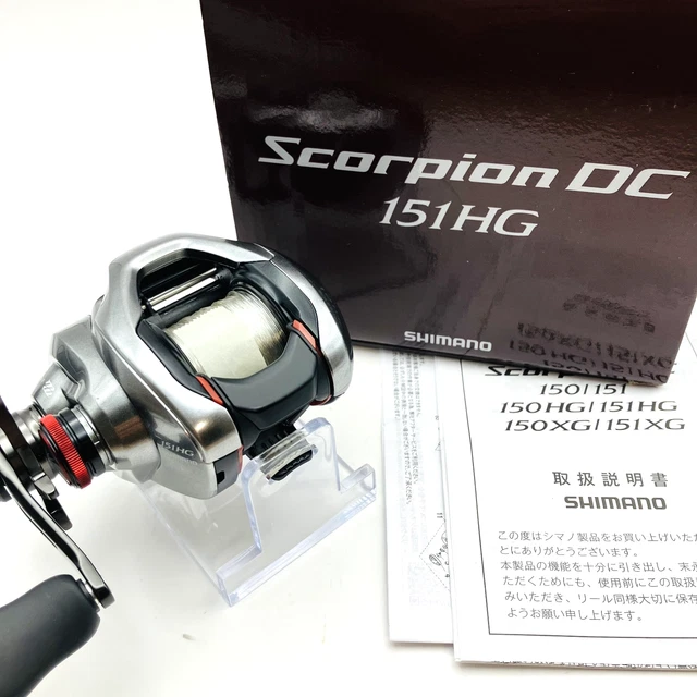 SHIMANO 21 SCORPION DC 151XG Left Baitcasting Reel Box Overhauled