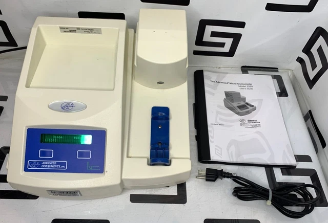 ADVANCED INSTRUMENTS MODEL 3320 Osmometer Single Sample Micro-Osmometer ...