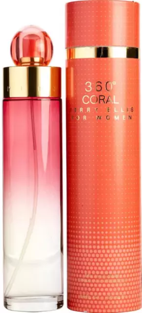 360 Coral by Perry Ellis perfume for women EDP 6.8 oz New in Box