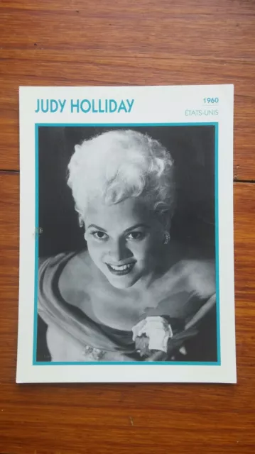 JUDY HOLLIDAY fiche cinéma carte lobby card actor movie 1992