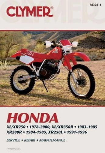 Clymer Shop Repair Manual #M328-4 Honda XR250/XL250/XR350/XL350/XR200
