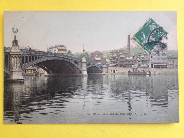 cpa PARIS Le PONT de SURESNES, Haut Oven, Restaurant "La Belle Gabrielle"
