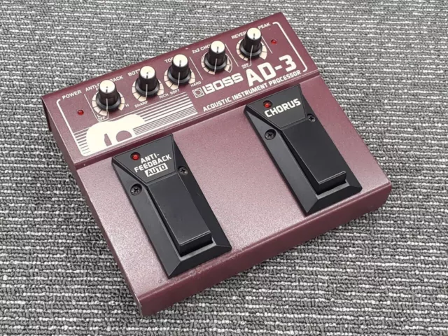 Boss AD-3 Acoustic Instrument Processor Guitar Effects Pedal Used