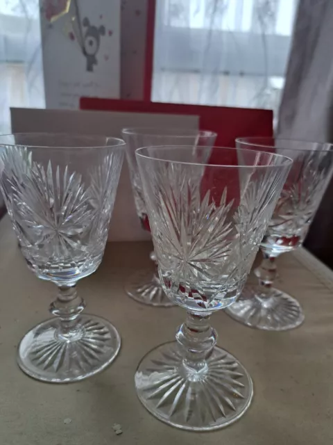 Edinburgh Crystal Star of Edinburgh Set Of 4 Wine Glasses