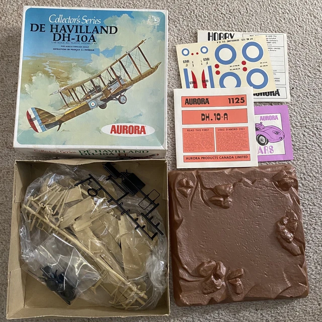 VINTAGE AURORA K&amp;B Wwi De Havilland Dh10A Model Kit 1&frasl;48 #1125