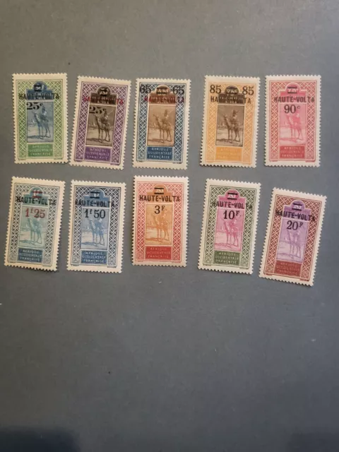 Stamps Burkina Faso Scott #33-42 h