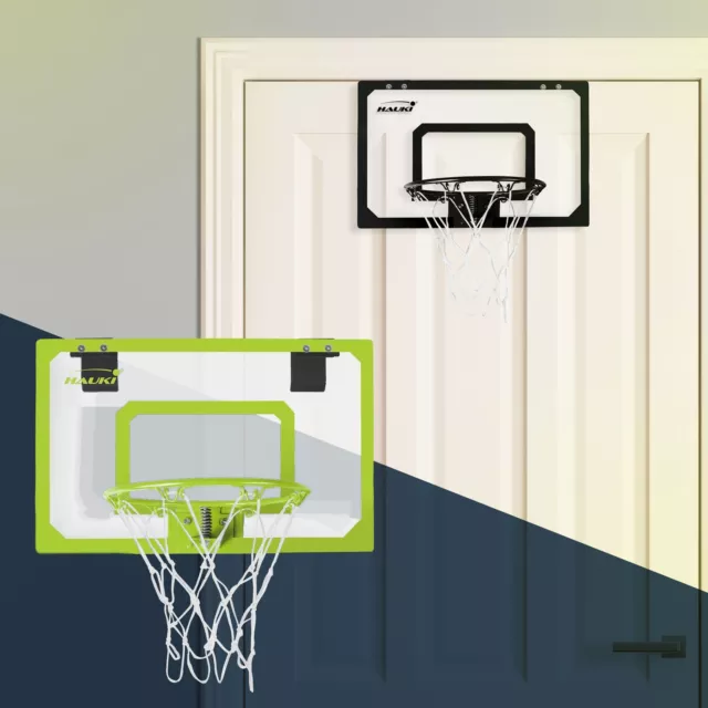 Set panier de basket vert 45,5x30 cm 3 ballons pompe à balles panneau et anneau