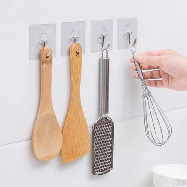 Estante de almacenamiento colgante cocina almacenamiento plástico puerta trasera en forma de S gancho sin uñas