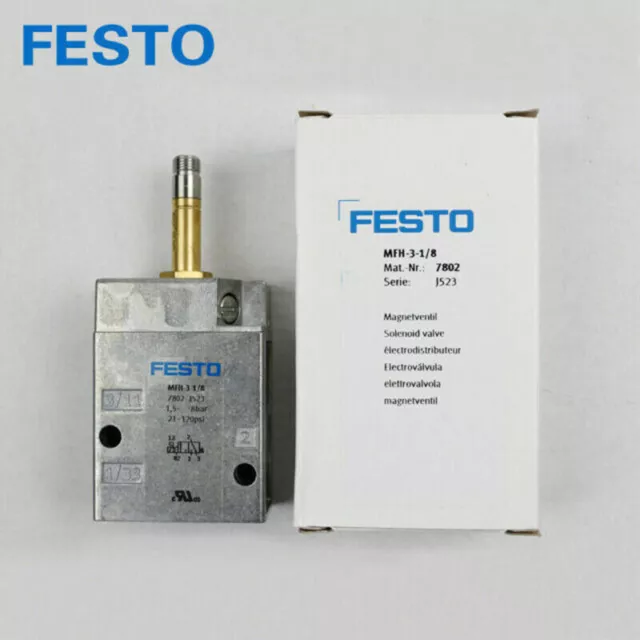 FESTO NEW MFH-3-1/8 7802 PLC Solenoid Valve