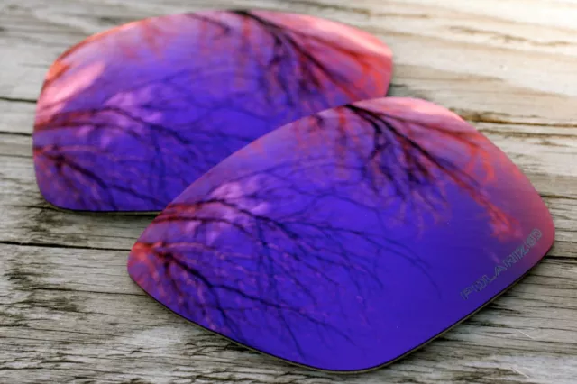 Purple Red Polarized Mirrored Sunglass Replacement Lenses for Oakley Dispatch 1
