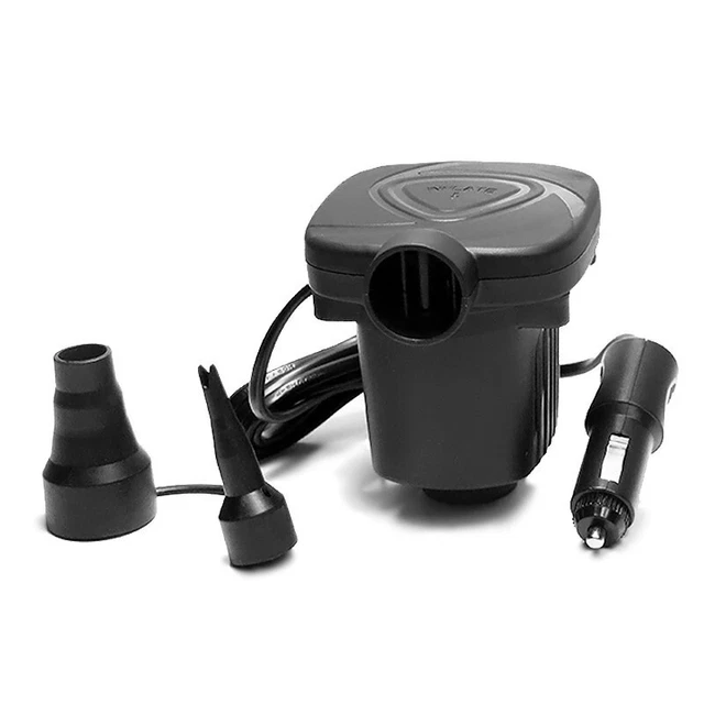 SILVERCREST Pompe à Air Electrique, 12 V/230 V Noire Camping Vélo